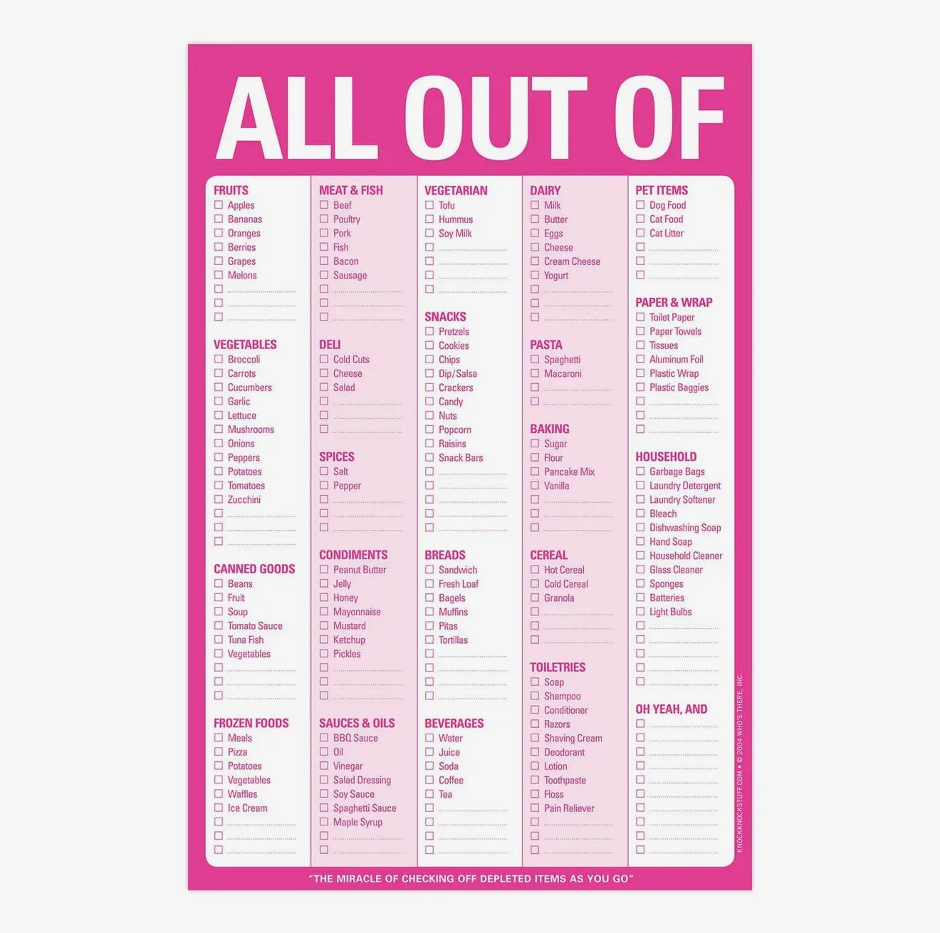 All Out Of Pad with Magnet