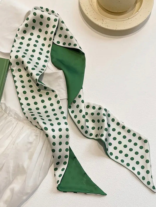Scarf - Urban Polka Dot Green