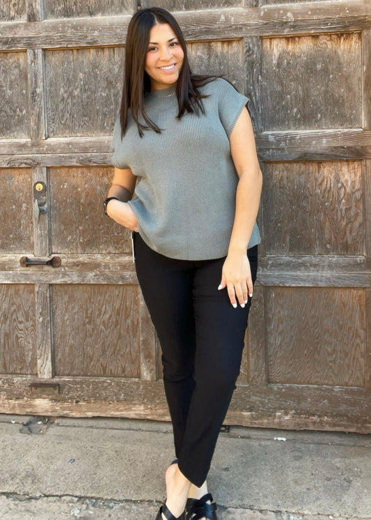 Thin Her Pull On Ankle Pant With Real Front & Back Pockets