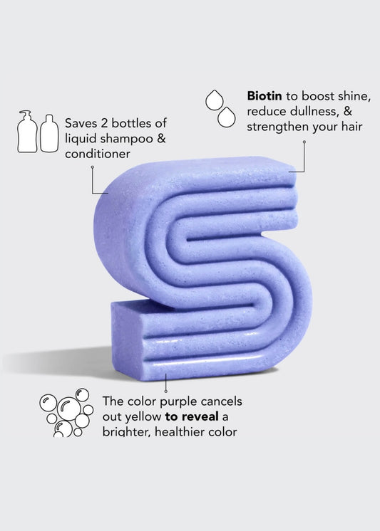 Kitsch Purple Toning Solid Shampoo for Color & Grey Hair