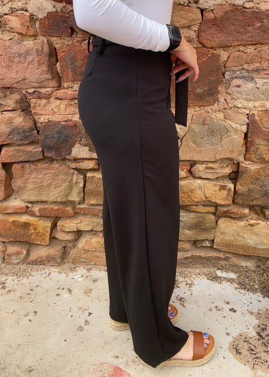 Bottoms | Pants High Waisted Tie Belt