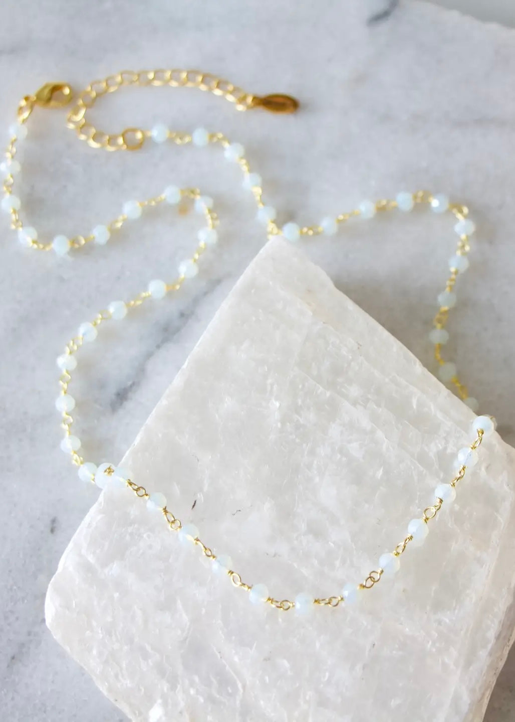 Necklace | Opalite Beaded Necklace