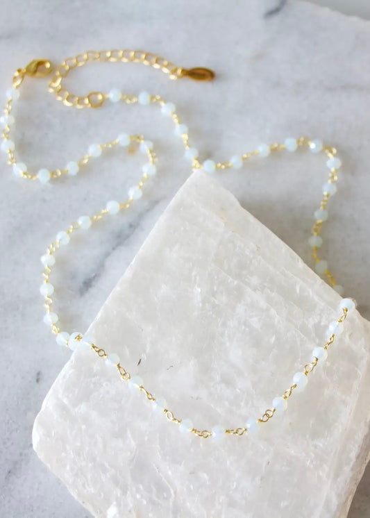 Jewelry | Necklace Opalite Beaded