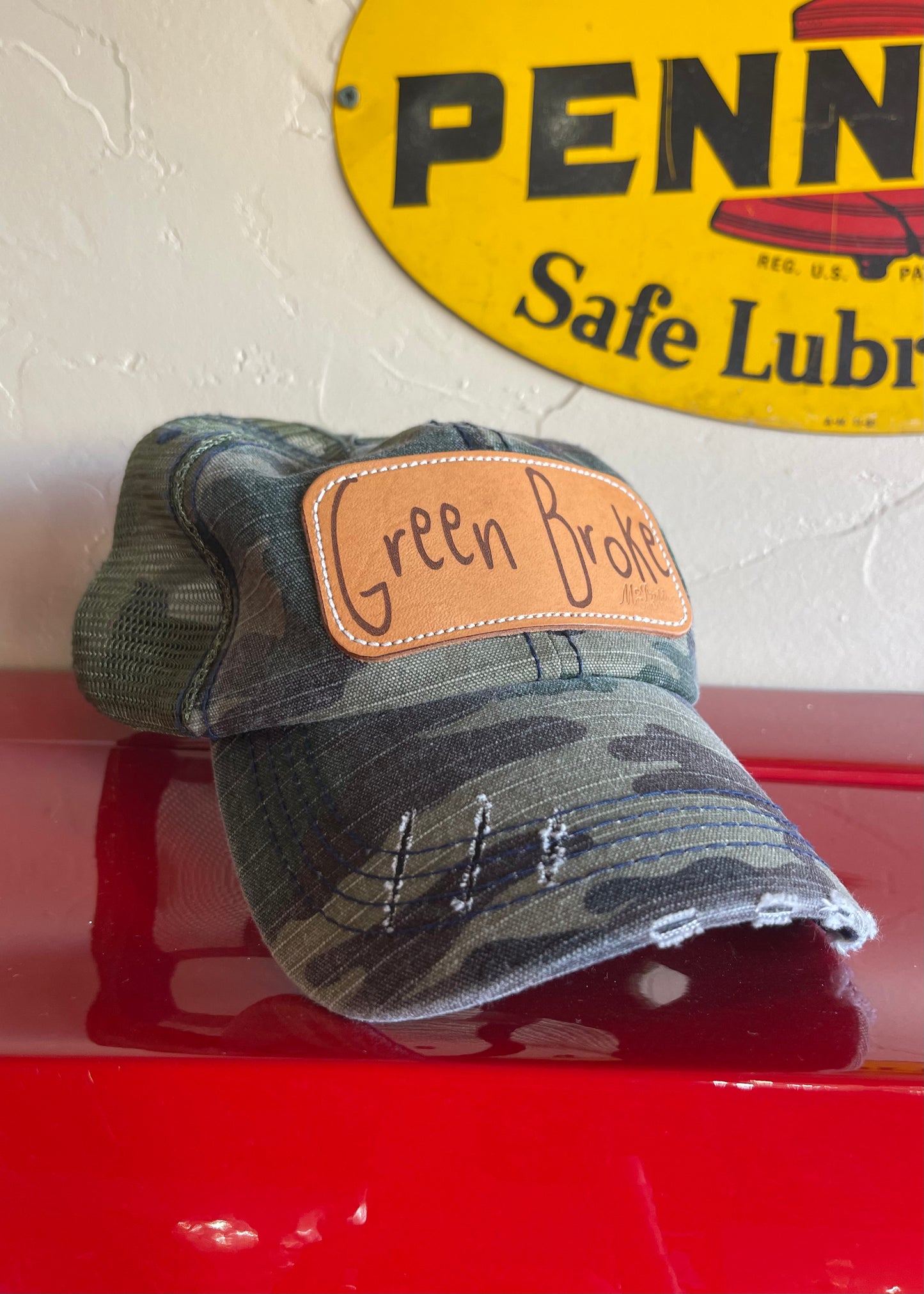 McIntire Saddlery | Cap Camo Green Broke