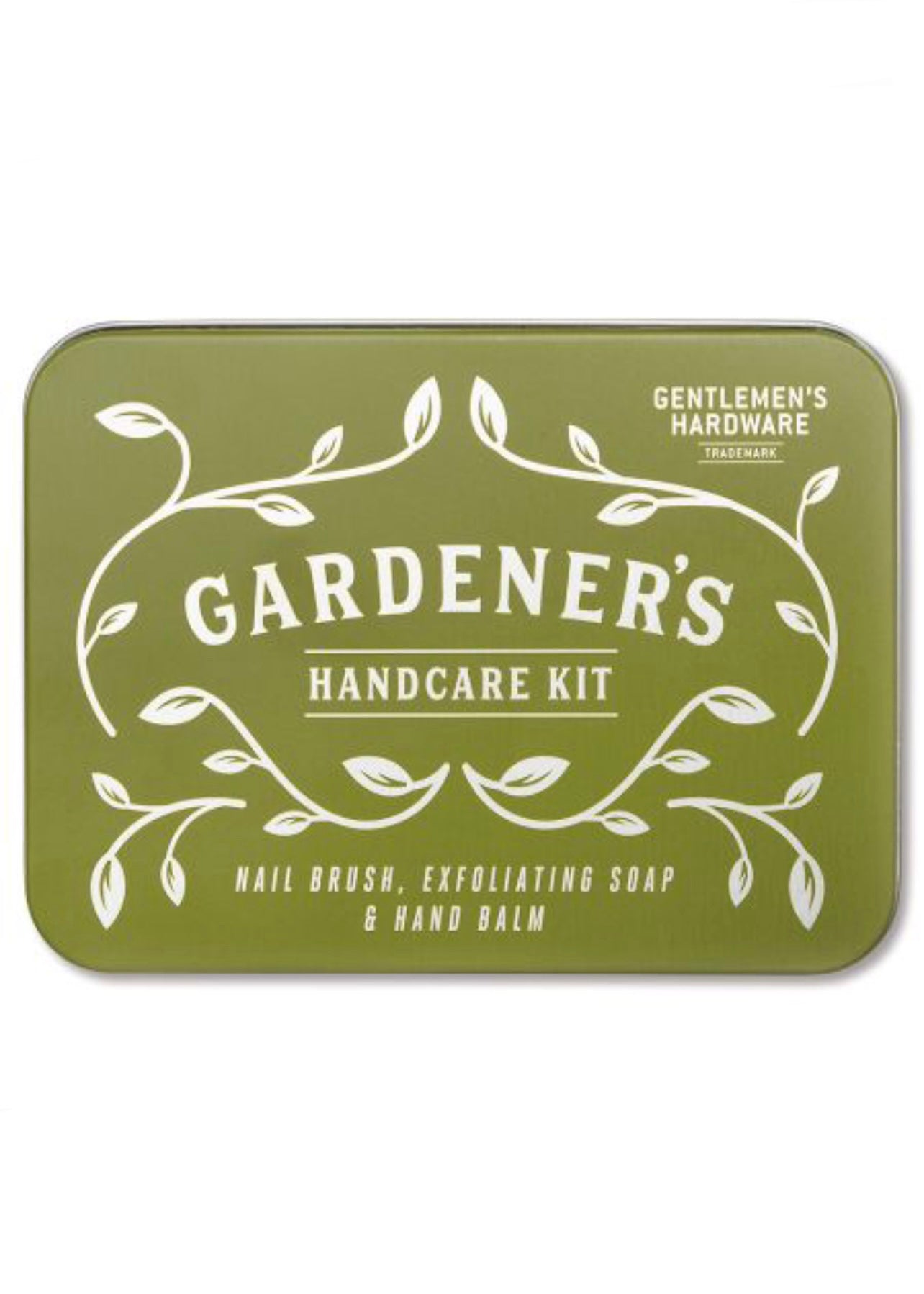 Gift | Gentlemen's Handcare Kit Tin Gift Set: Nail Brush, Soap, and Balm
