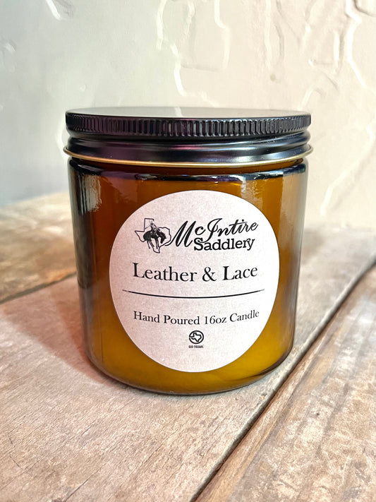McIntire Saddlery Candle 16oz