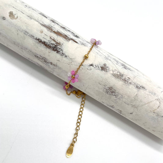 Jewelry | Bracelet Pink Ombre Flower Daisy