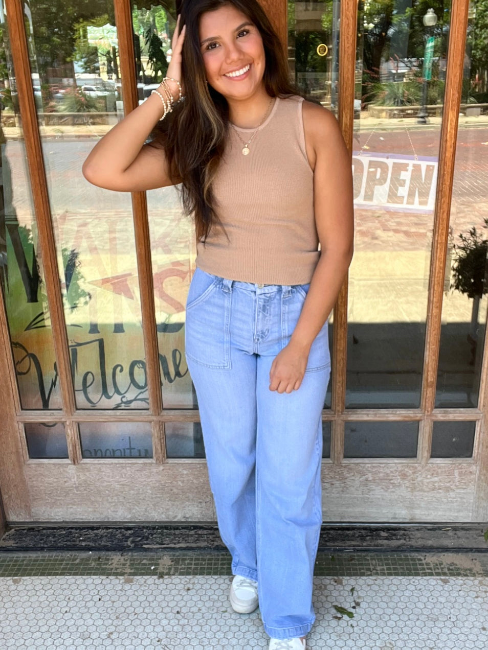 Bottoms | KanCan Jeans Light High Rise Wide Leg