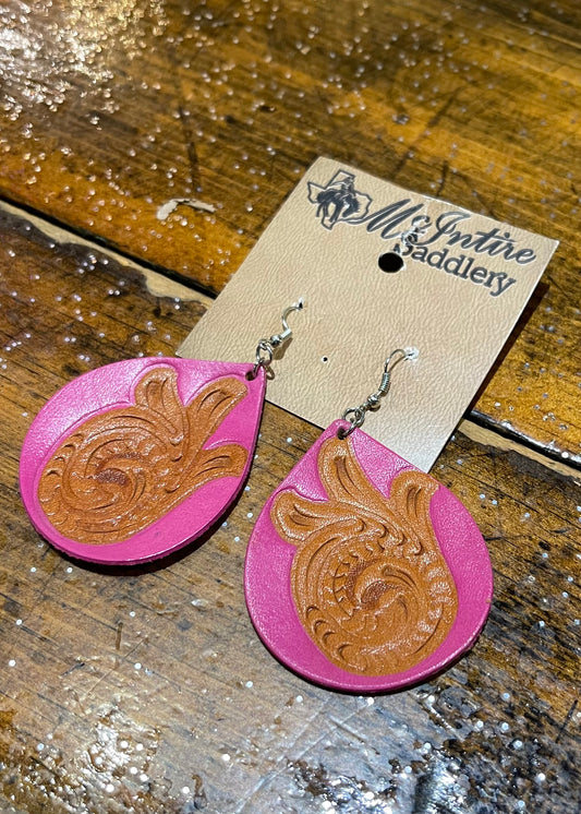 McIntire Saddlery | Pink Earrings