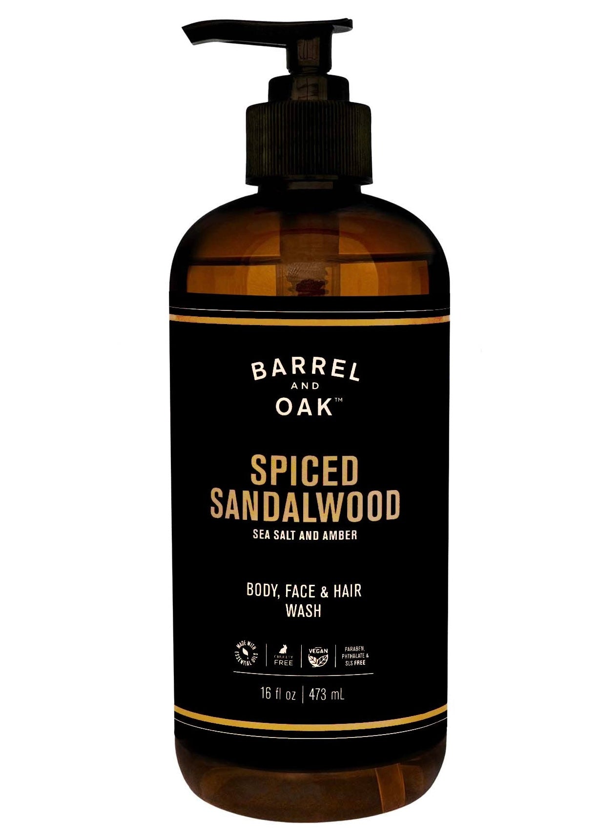Men's Bath | Barrel & Oak Hair, Face And Body All-In-One Wash (16 FL OZ)