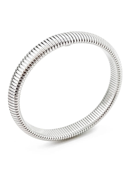 Jewelry | Bracelet Silver Baia Thin Coil Bangle