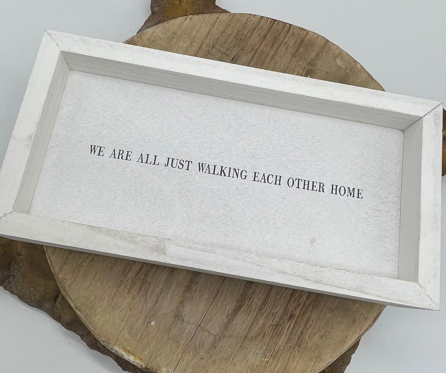 Decor | We Are All 7 x 14 Framed