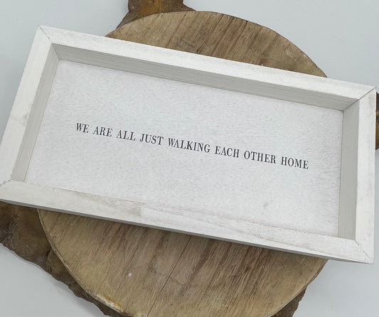 Decor | We Are All 7 x 14 Framed