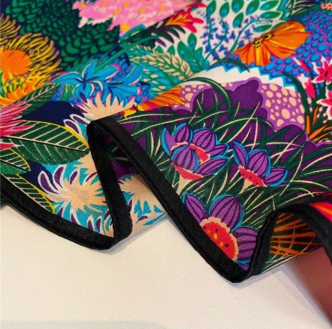 Scarf - Vintage Print Silk