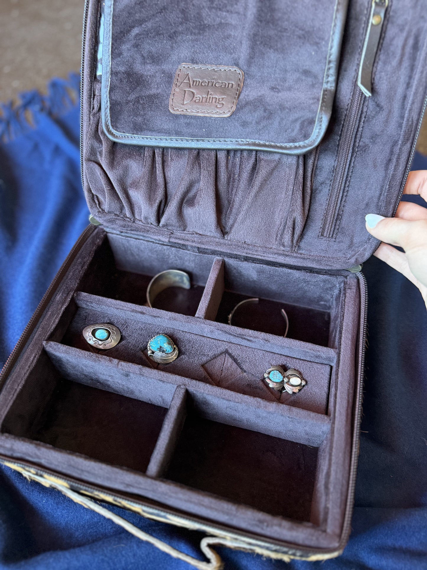 Jewelry Storage | Cheetah Genuine Western Leather Case