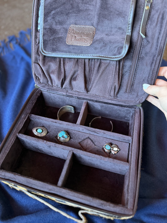 Jewelry Storage | Cheetah Genuine Western Leather Case