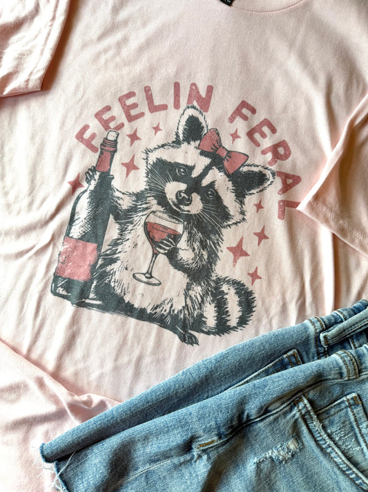 Feelin Feral Wine Tee