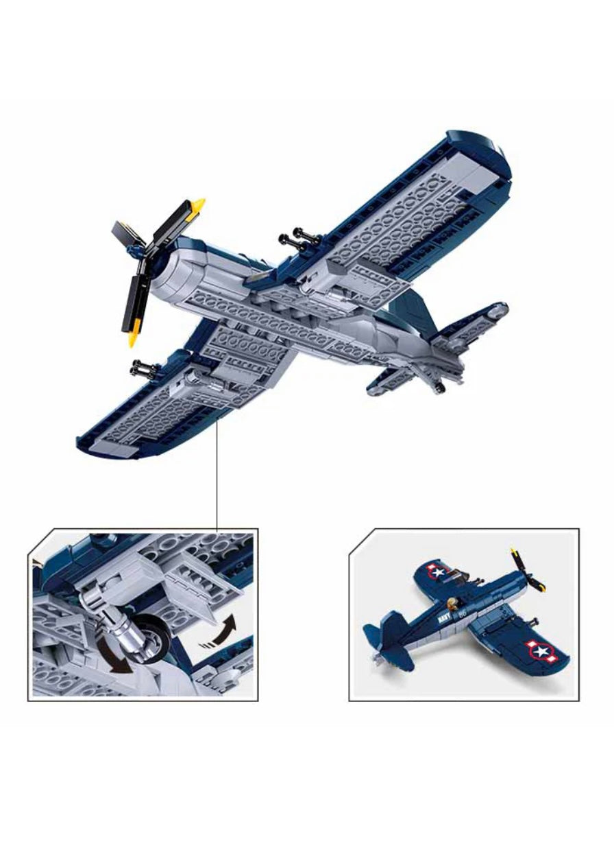 F4U Corsair WWII Fighter Plane (550pcs)