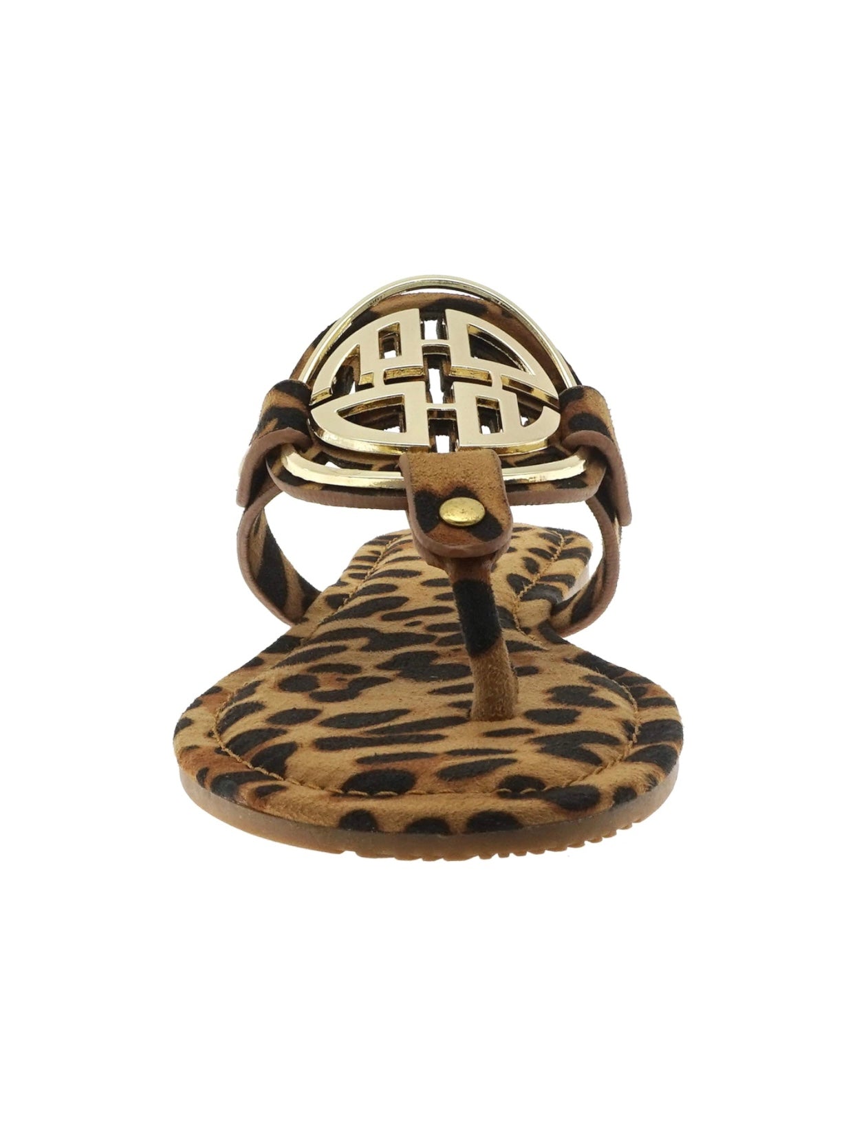 Shoes | Leopard Sandal Suede Slip On Thong