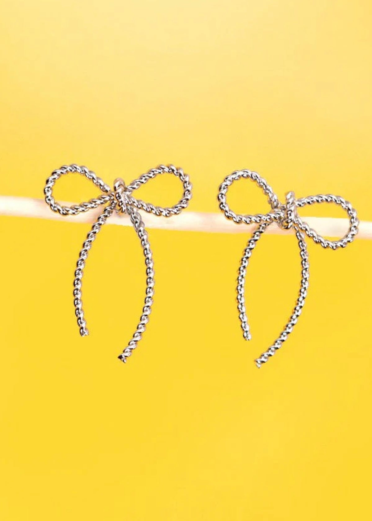 Jewelry | Earrings Rope Bow Design Stud