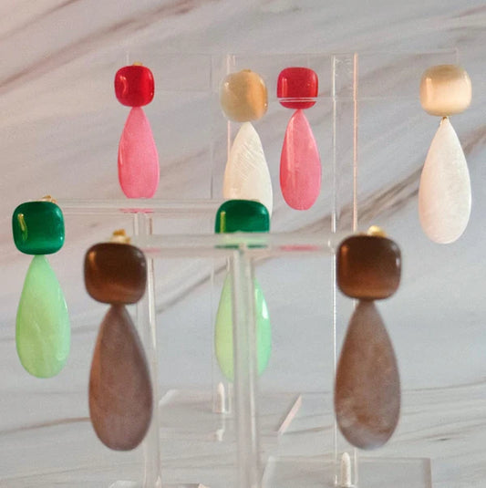 Jewelry | Earrings Pastel Breeze Double Stone