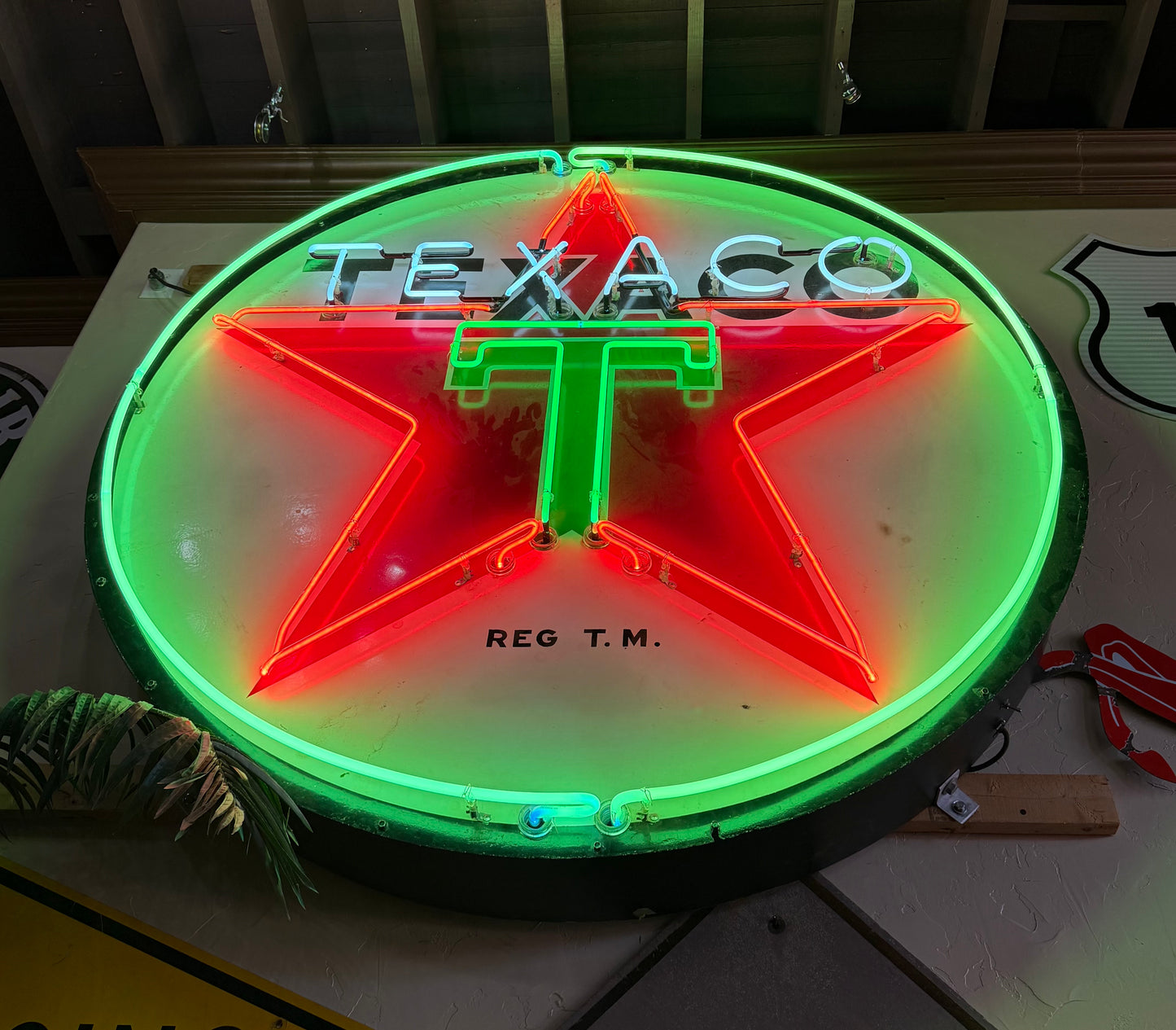 Vintage Texaco Neon Gasoline Sign