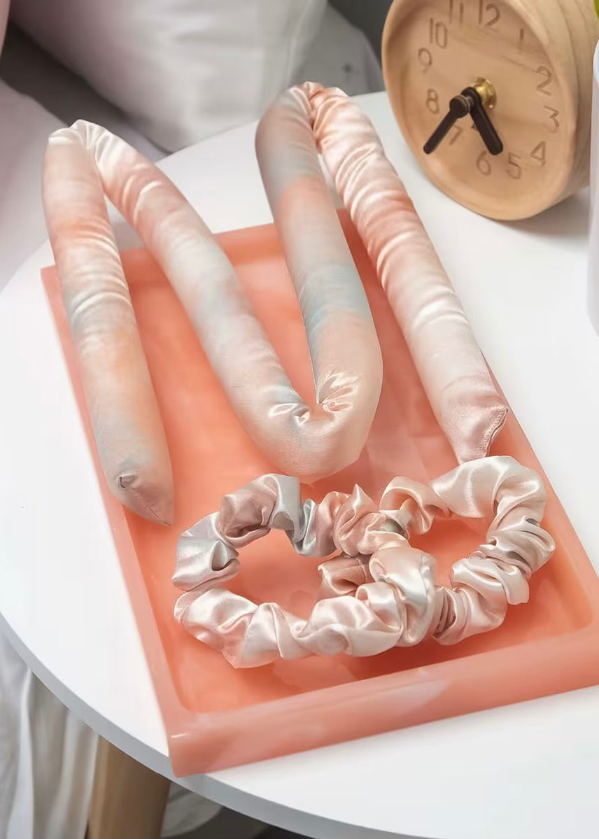 Kitsch Satin Heatless Curling Set Sunset Tie Dye
