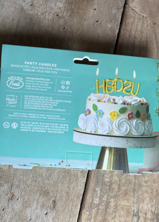 HBD2U Party Candles