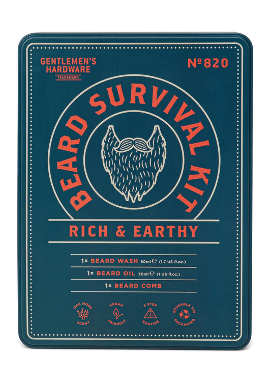 Men’s Gifts | Gentlemen's Hardware Beard Survival Kit