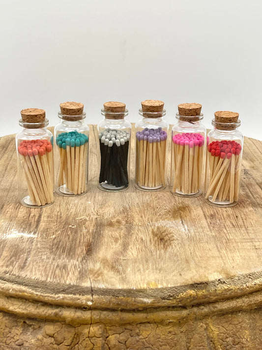Candle | Apothecary Match Vial Glass & Cork