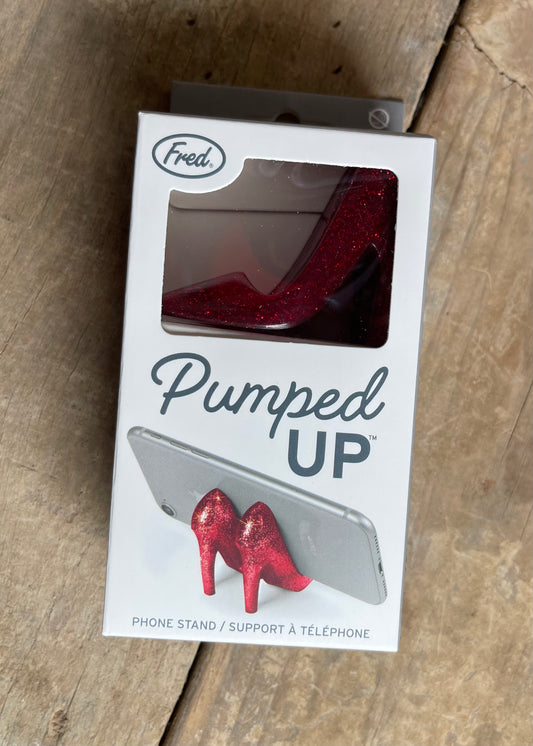 Pumped Up Ruby Glitter Phone Stand