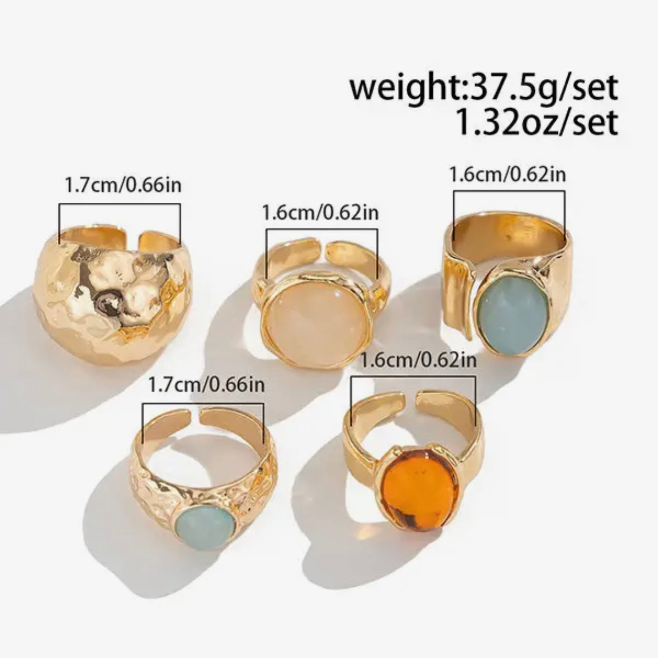 Ring Set - Geometric Ringent