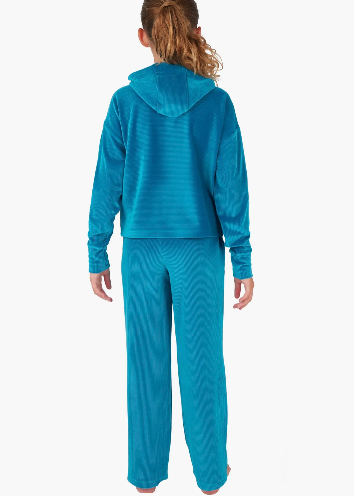 Girls | Rib Velour Sleepover Hoodie & Sweatpants Set