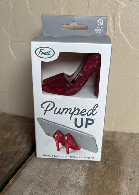 Pumped Up Ruby Glitter Phone Stand