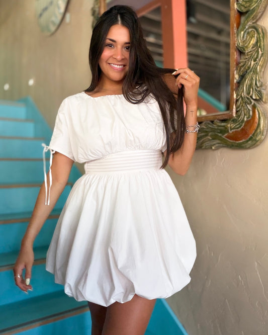 Cloud Nine Bubble Mini Dress