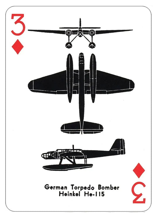 Game | World War ll Airplane Spotter Playing Cards