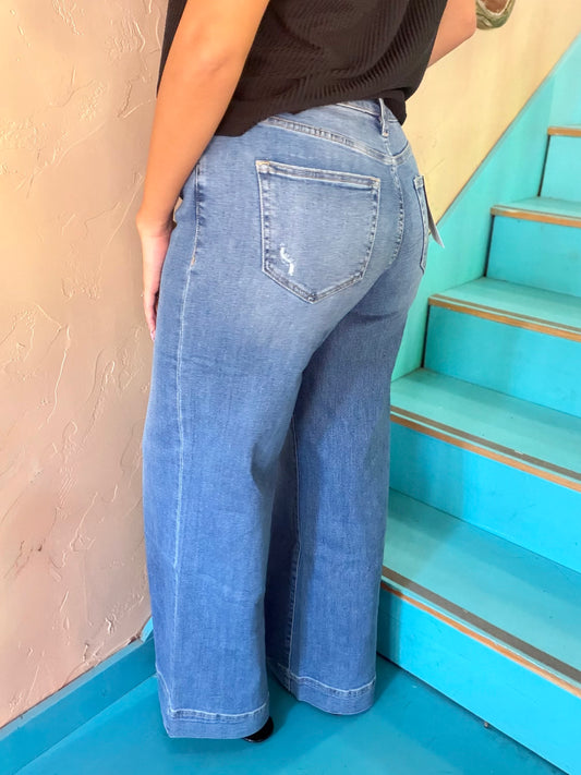 Jeans - Mica Mid Rise Wide Leg