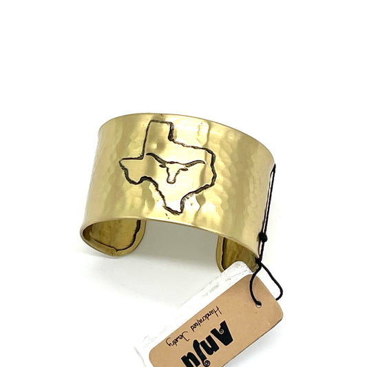 Jewelry | Bracelet Texas Antique Brass with Longhorn Cuff Bracelet