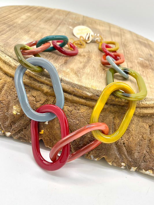 Jewelry | Sunshine Tienda Necklace Smoky Rainbow Link
