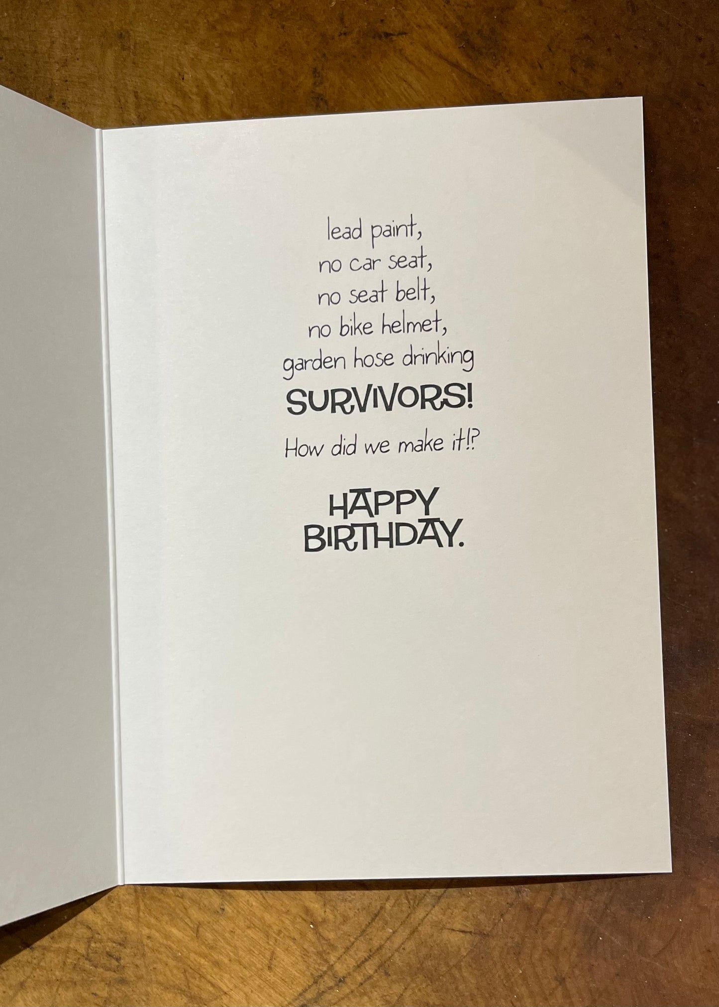 Gift | Actual Pictures Birthday Card