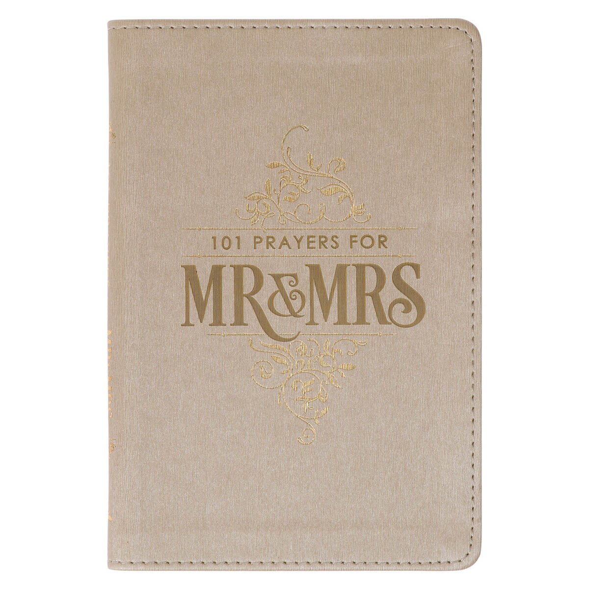 101 Prayers for Mr. & Mrs. Gold Faux Leather Prayer