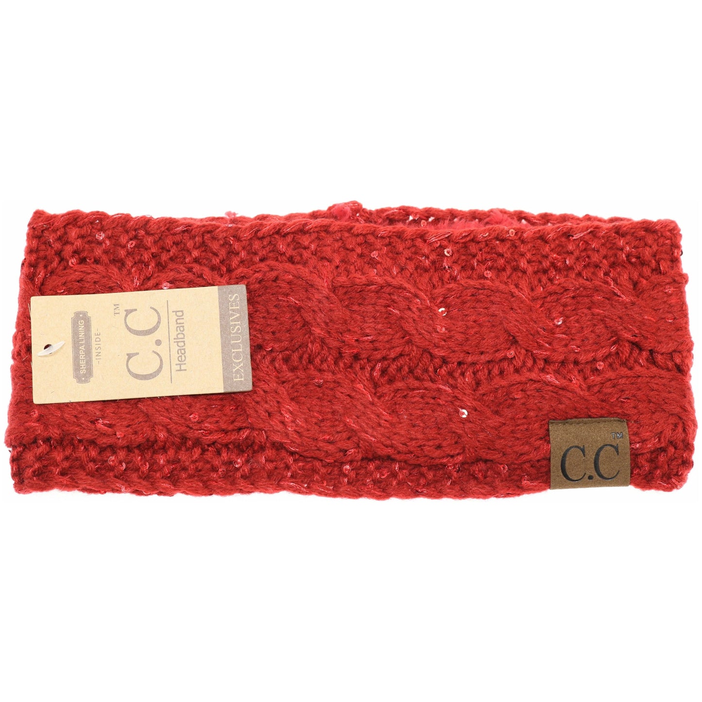 Accessories | C.C Sequin Head Wrap Red