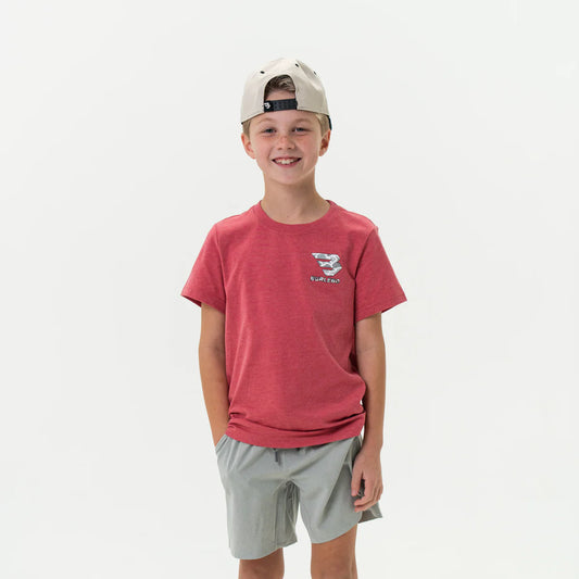 Boys | Burlebo Flying B White Camo Youth Tee