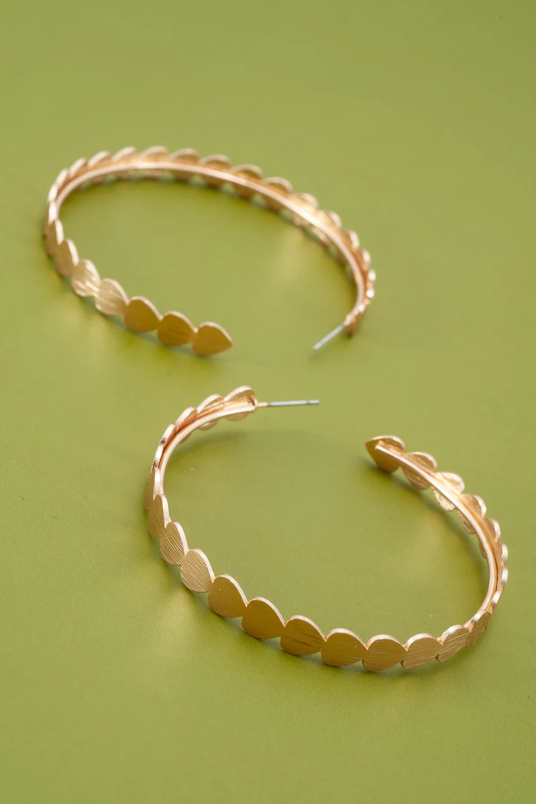 Earrings | Large Heart Hoop earrings