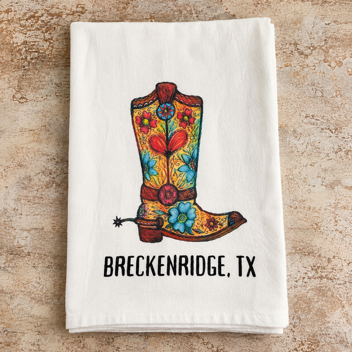 Kitchen Towel - Colorful Cowboy