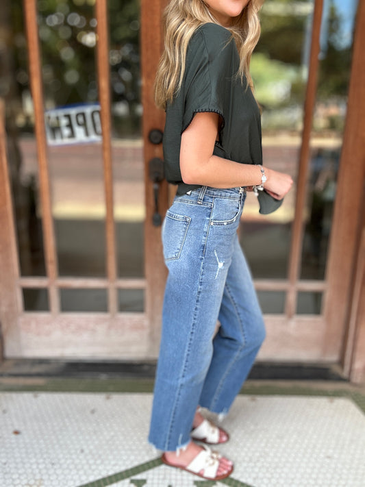 Bottoms | KanCan Jeans High Rise Slim Wide Leg