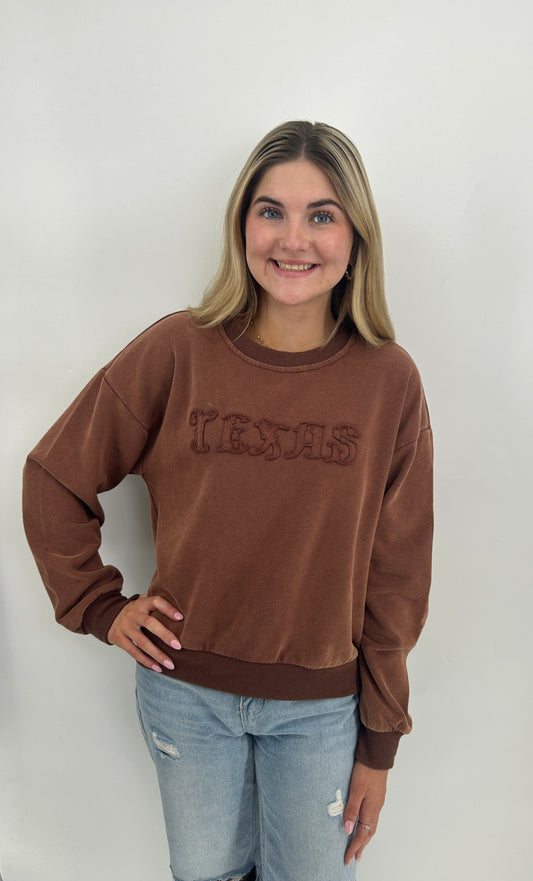 Sweater | Washed Brown Texas