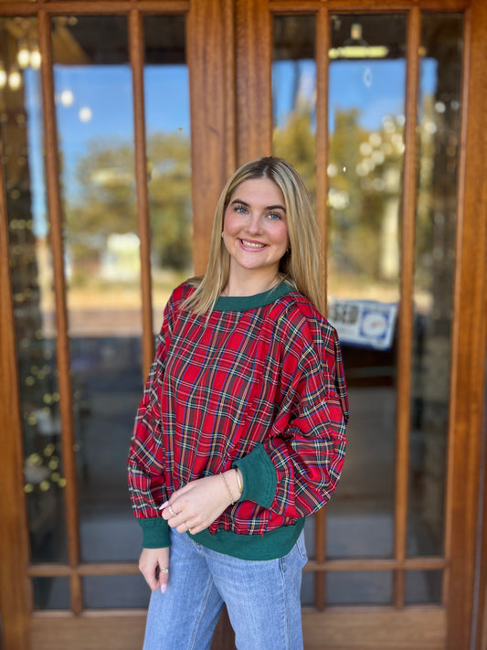 Christmas Plaid Pullover