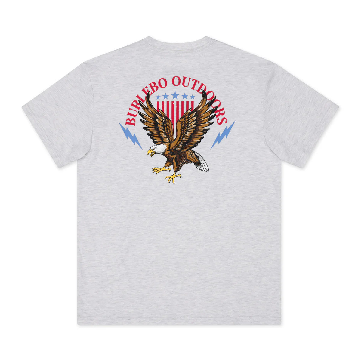 Mens | Burlebo T-Shirt Land Of The Free Ash Grey