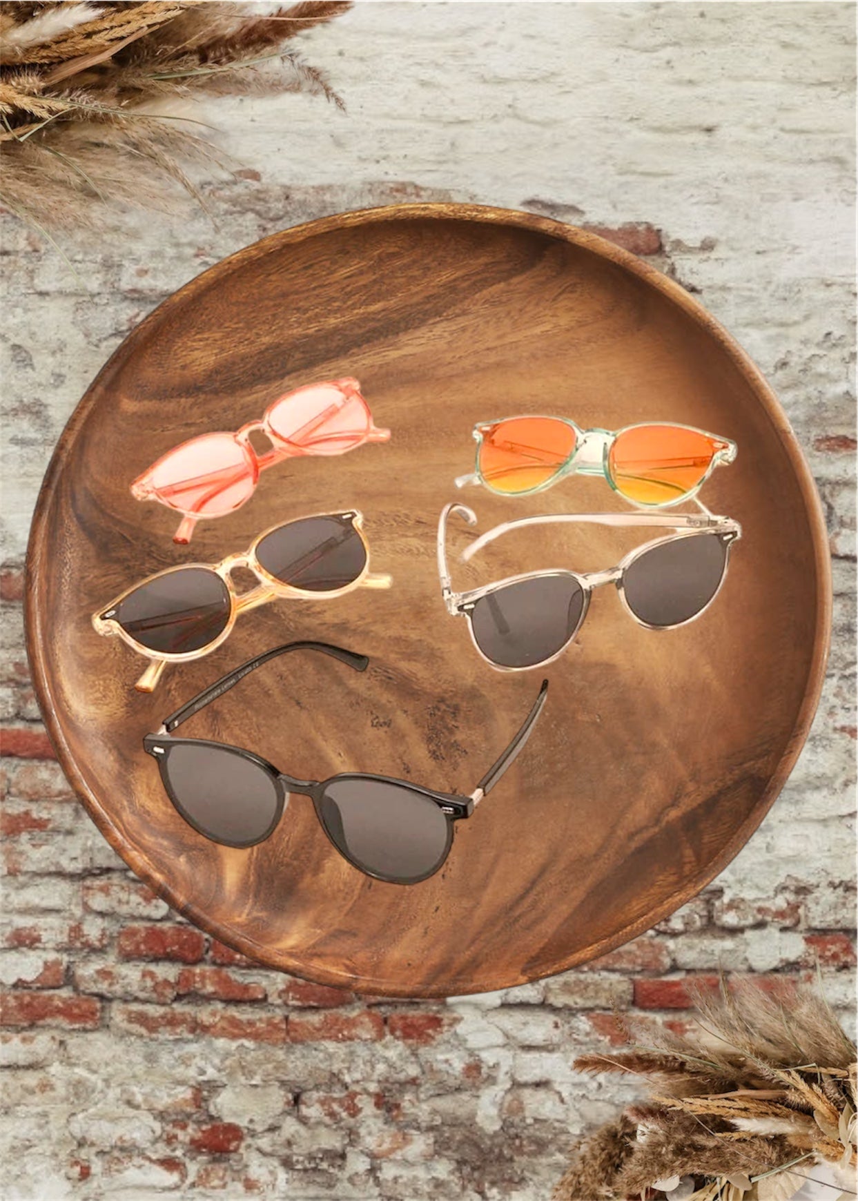 Acetate Round Sunglasses